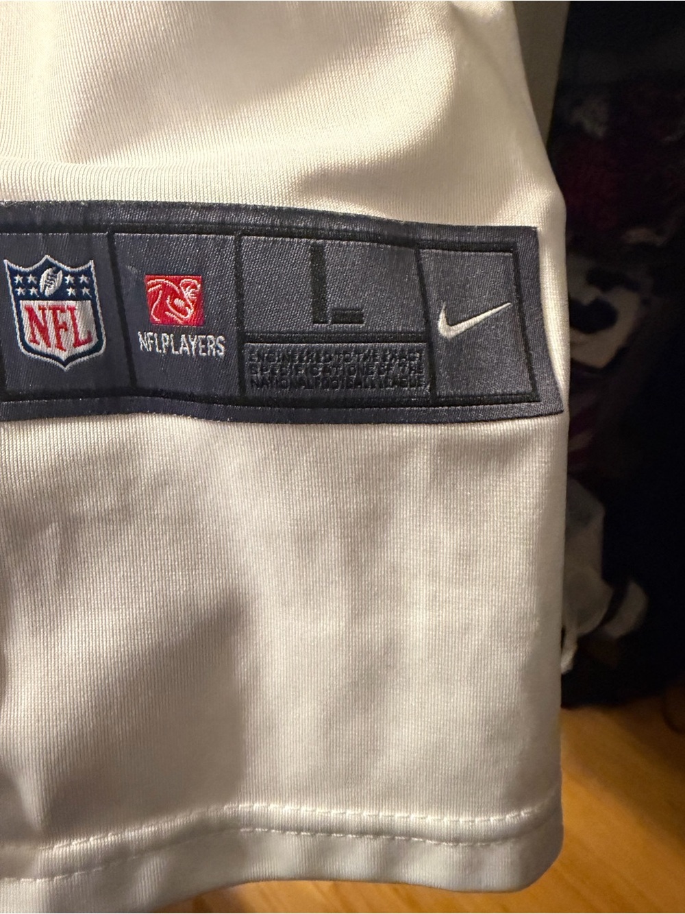 Nike White Baltimore Ravens Jackson #8 Football Jersey - Picture 4 of 5